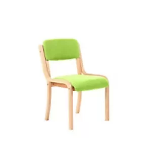 Image of Dynamic Visitor Chair Madrid Seat Myrrh Green Without Arms Fabric