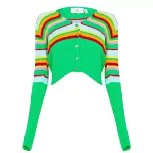 Image of Daisy Street Striped Knit Cardigan - Multi