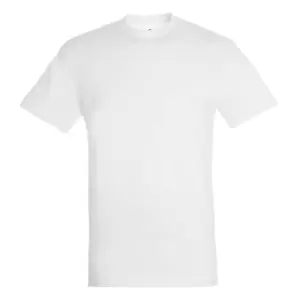 Image of SOLS Mens Regent Short Sleeve T-Shirt (L) (White)