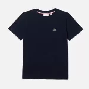 Image of Lacoste Logo-Detailed Cotton T-Shirt - 16 Years