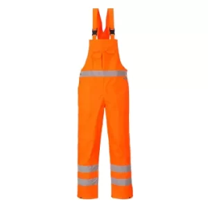 Image of Oxford Weave 300D Class 2 Hi Vis Bib and Brace Orange M