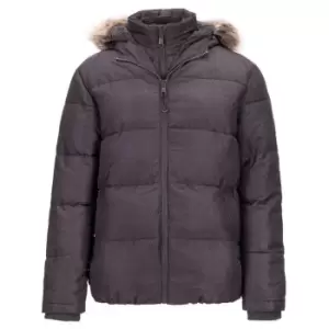 Image of SoulCal 2 Zip Bubble Jacket Mens - Grey