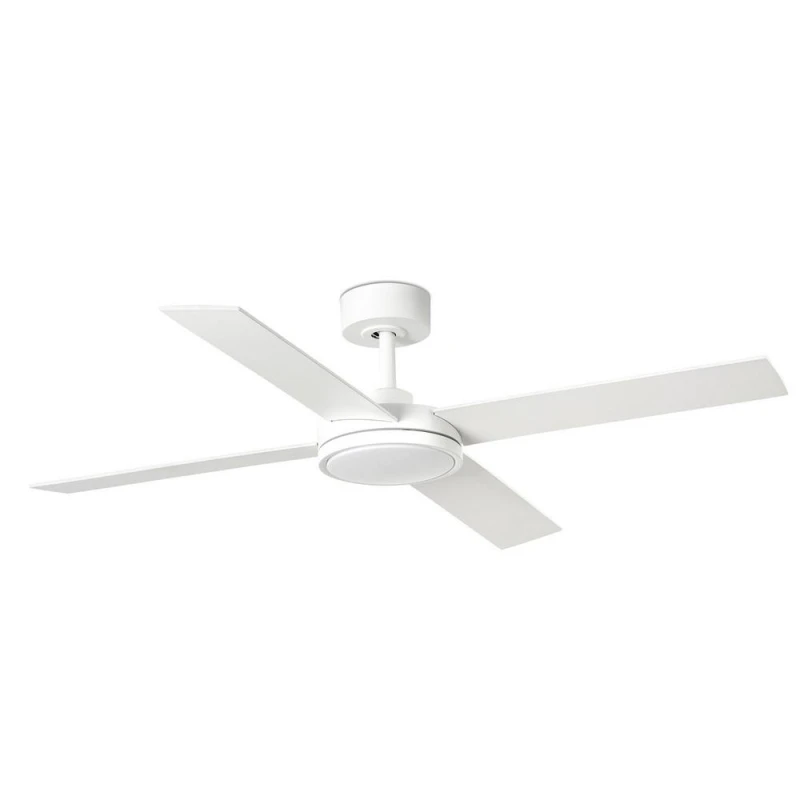 Image of Netlighting Saint Large LED White DC Ceiling Fan 6 Speed White Unisex