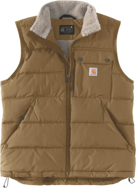 Image of Carhartt Fit Midweight Insulated Vest, brown, Size M