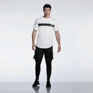 Image of Everlast Brush T Shirt Mens - White/Black