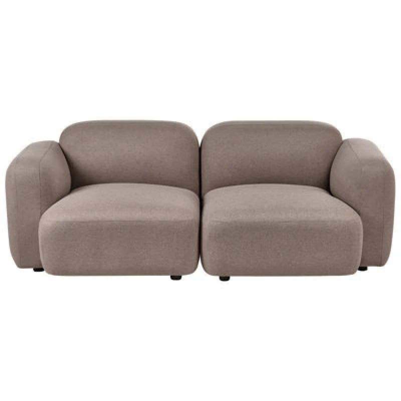 Image of Beliani Sofa 3 Seater Afoss Fabric Taupe