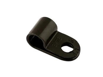 Image of Black Nylon P-Clip 6.0mm Pk 100 Connect 30351