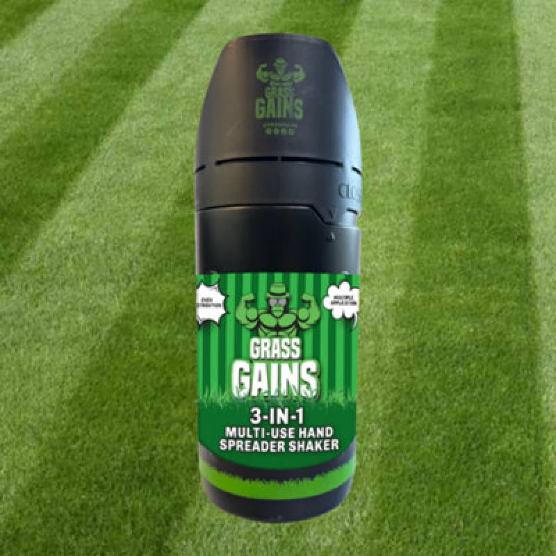 Image of Grass Gains 3 In 1 Spreader - Perfect For Spreading Lawn Feed, Seed, Top Soil And Gritting Salt