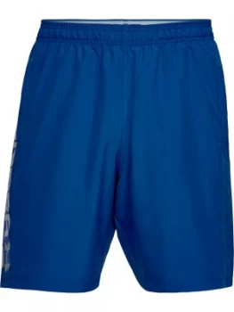 Image of Urban Armor Gear Mens Woven Graphic Wordmark Short Royal Blue