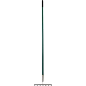 Image of Garden Rake 12 Tine, Steel Rake and Shaft