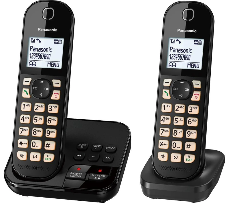 Image of PANASONIC KX-TGC462EB Cordless Phone - Twin Handsets ,Black 5025232914319