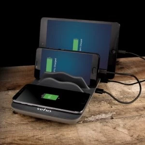 Image of Veho TA-7 4 Port Charging Hub with Wireless Charging