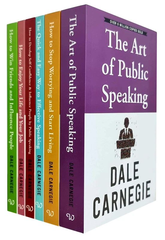 Image of Dale Carnegie Collection 6 Books Set (The Art of Public Speaking, How To Stop Worrying And Start Living, The Quick And Easy Way To Effective Speaking,