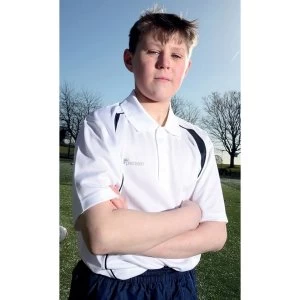 Image of Precision Ultimate Moisture Management Polo White/Navy 26-28"