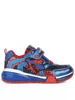 Image of Geox Boys Senior Bayonyc Trainer, Navy, Size 1.5 Older