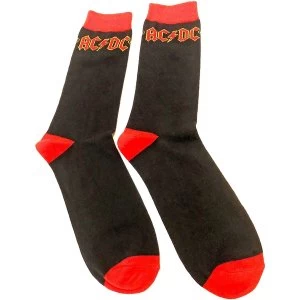 Image of AC/DC - Classic Logo Unisex Ankle Socks - Black