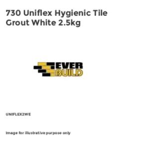 Image of Everbuild 730 Uniflex Hygienic Tile Grout White 2.5kg