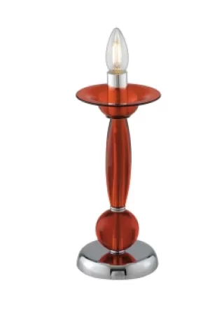 Image of ESTEFAN Table Lamp Red 13x31.5cm