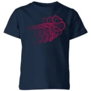 Image of Nintendo Super Metroid Retro Samus Kid's T-Shirt - Navy - 3-4 Years - Navy