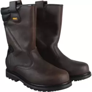 Image of DEWALT Classic Rigger Safety Boots Brown Size 12