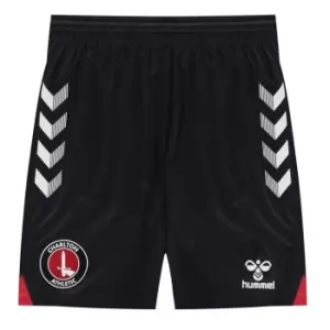 Image of Hummel Charlton Athletic Away Shorts 2020 2021 Juniors - Black