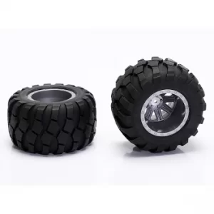 Image of Cen Racing Wheel & Tire Glued (Grey)