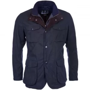 Image of Barbour Mens Ogston Wax Jacket Navy XL