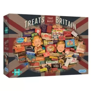 Image of Gibsons Treats That Built Britain 1000 Piece Jigsaw Puzzle