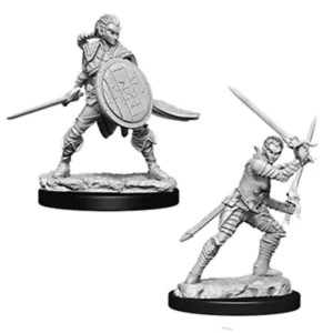 Image of Pathfinder Battles Deep Cuts Unpainted Miniatures - Female Elf Fighter