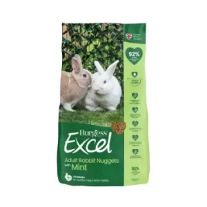 Image of Burgess Excel Adult Rabbit Food With Mint, 4kg