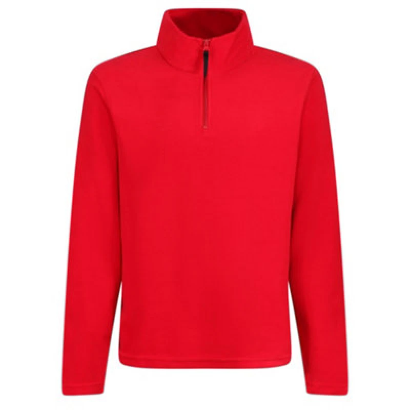 Image of Regatta Professional Mens Micro Zip Neck Fleece Top Clic Red (S)