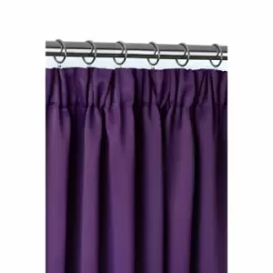 Image of Emma Barclay Blackout Pencil Pleat Curtains Cali 46 X 54" Amethyst
