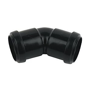 Image of FloPlast WP19B Push-Fit Waste 135 Deg Bend - Black 40mm