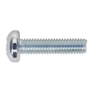 Image of Machine Screw M6 X 25MM Pan Head Pozi Zinc DIN 7985Z Pack of 50