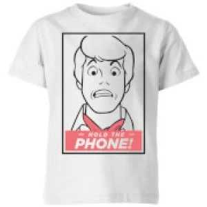 Image of Scooby Doo Hold The Phone Kids T-Shirt - White - 7-8 Years - White