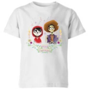 Image of Coco Miguel And Hector Kids T-Shirt - White - 3-4 Years