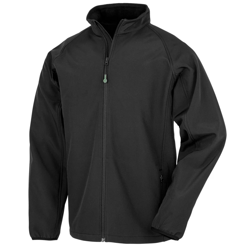 Image of Result Result Men Softshell Printable Jacket in Black Size: Small Black S Male 5059699693357