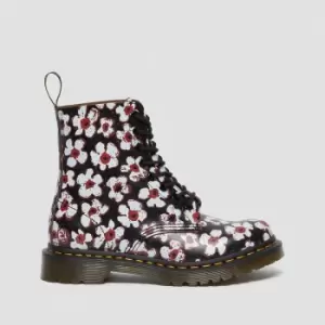Image of Dr. Martens Over Knee Boots Black Pascal Pansy fayre 3.5