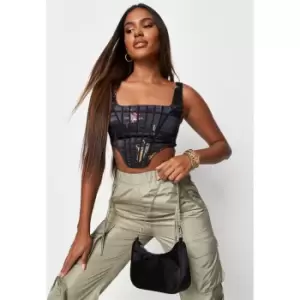 Image of Missguided Butterfly Corset top - Multi