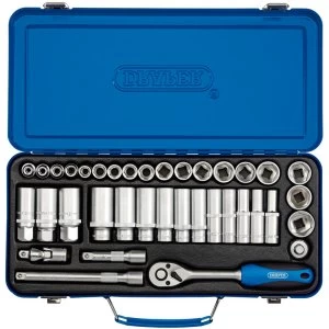 Image of Draper 3/8" Square Drive Metric Socket Set (37 Piece)
