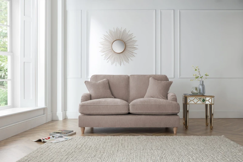 Image of The Great Sofa Company Orla 2 Seater Sofa Manhattan Ice in Taupe Unisex