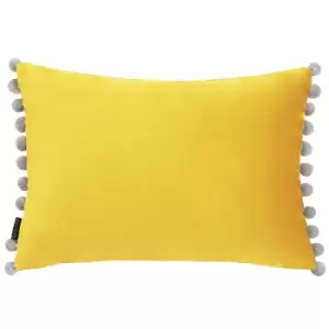 Image of Fiesta Velvet Cushion Mimosa/Silver, Mimosa/Silver / 35 x 50cm / Cover Only