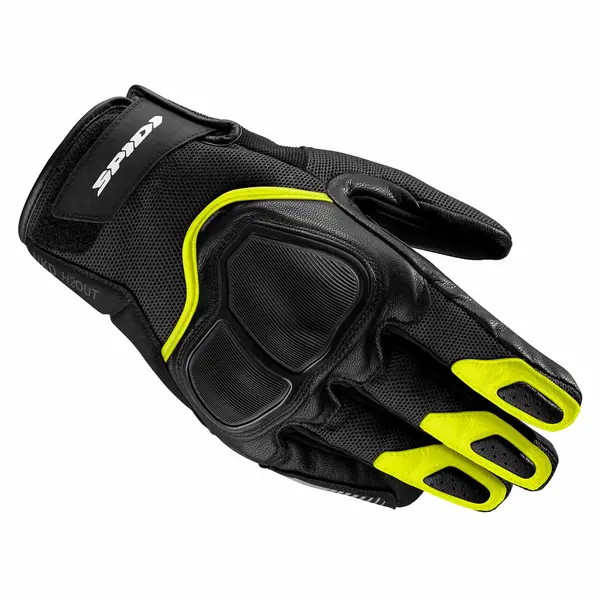 Image of Spidi NKD H2OUT Gloves Yellow Fluo Size L