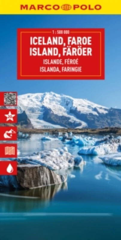 Image of Iceland Marco Polo Map : Including Faroe Islands Sheet map, folded
