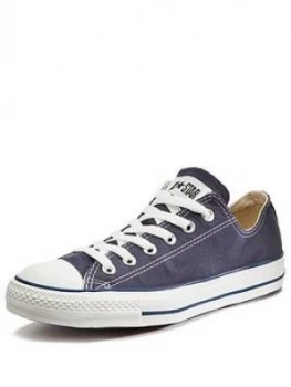 Image of Converse Chuck Taylor All Star Ox Plimsolls - Navy/White, Size 4, Women