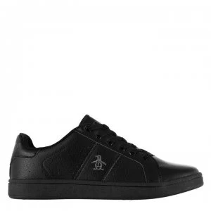 Image of Original Penguin Steadman Trainers - Black Mono
