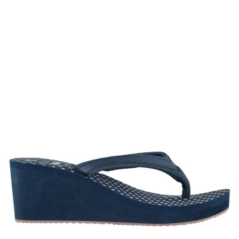 Image of SoulCal Eva Wedge Sandals Ladies - Navy