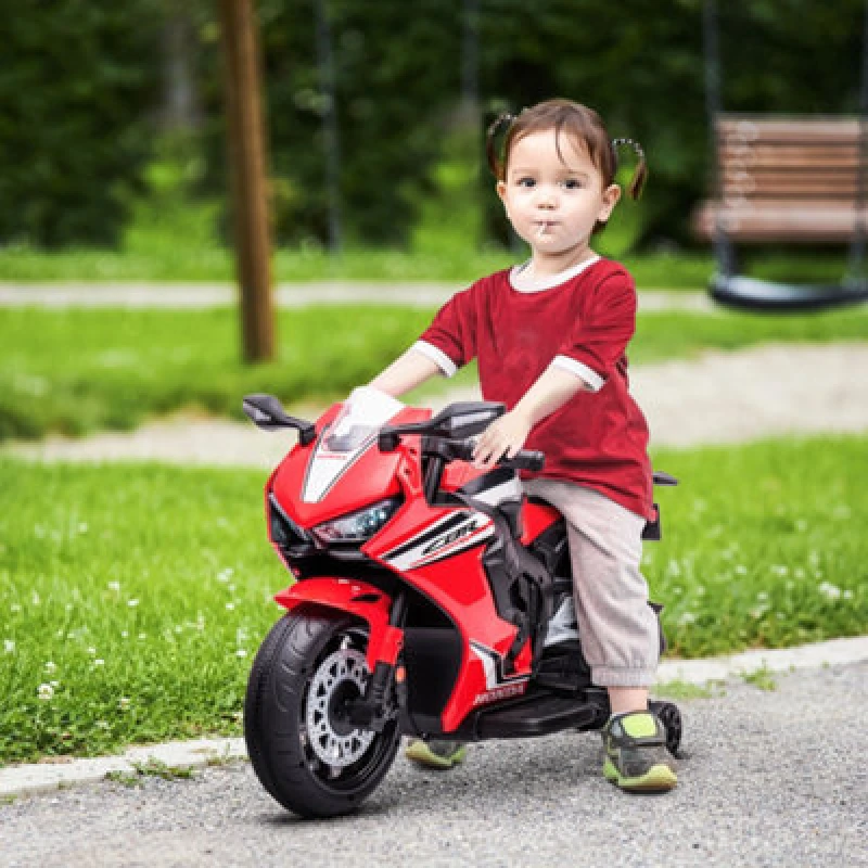 Image of HOMCOM Honda Licensed 6V Kids Electric Motorbike Ride On Motorcycle for 3-5 Years Red