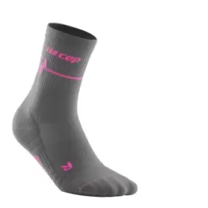 Image of Cep Heartbeat Compression Mid-cut Socks Mens - Grey
