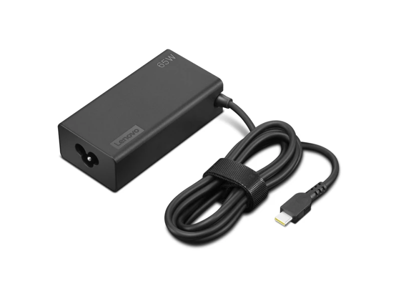 Image of Lenovo 4X21S91191 power adapter/inverter Indoor 65 W Black